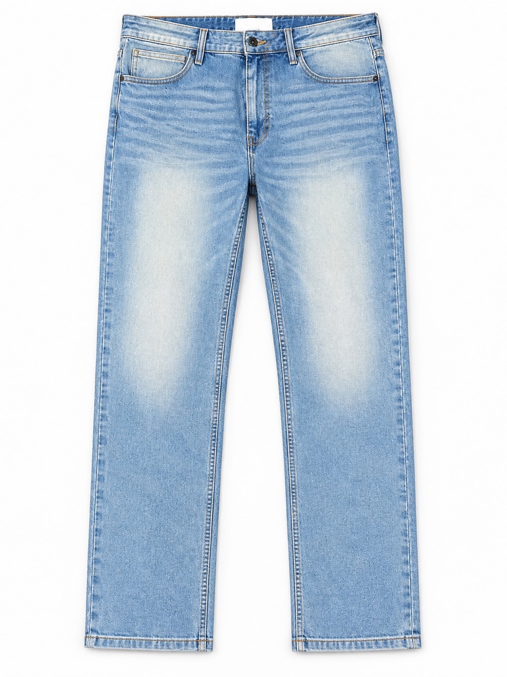 Paper Denim & Cloth Mens Jeans 36x32 Straight Leg Light Wash Stretch Denim